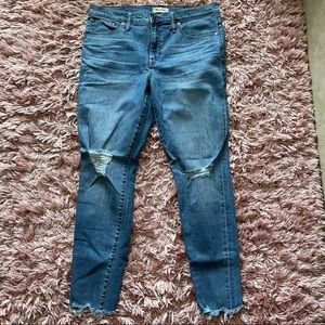 Madewell 9” high rise skinny Jeans size 32